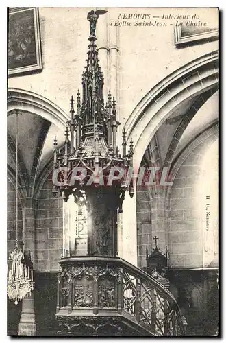 Cartes postales Nemours Interieur de l'Eglise Saint Jean La Chaire