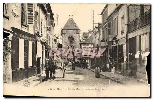 Cartes postales Moret Grande Rue Porte de Bourgogne