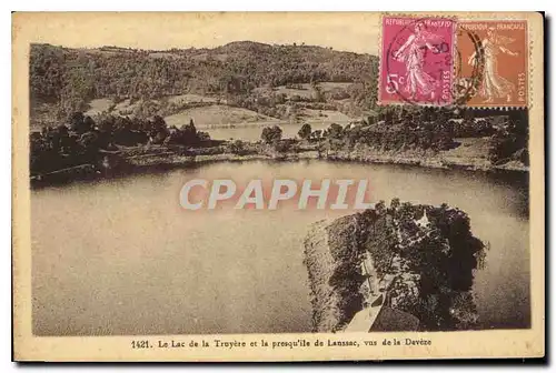 Ansichtskarte AK Le Lac de la Truyere et la presquille de Lanssac vus de la Deveze