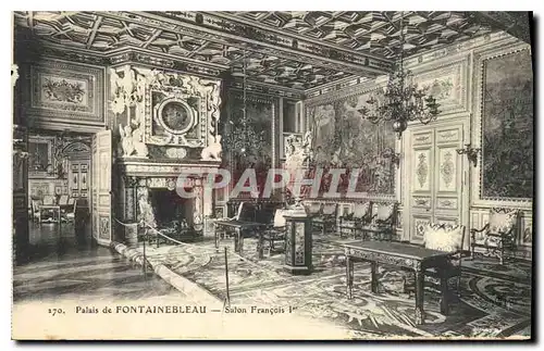 Ansichtskarte AK Palais de Fontainebleau Salon Francois I