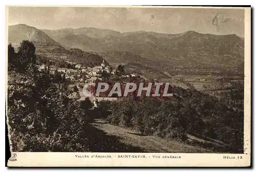 Cartes postales Vallee d'Argeles Saint Savin Vue generale