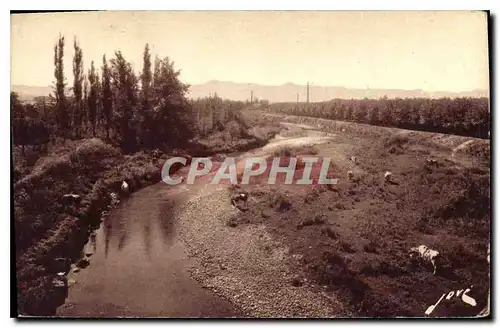 Cartes postales Tarbes H P La Vallee de l'Adour et la Chaine des Pyrenees vues de la sortie Est de Tarbes