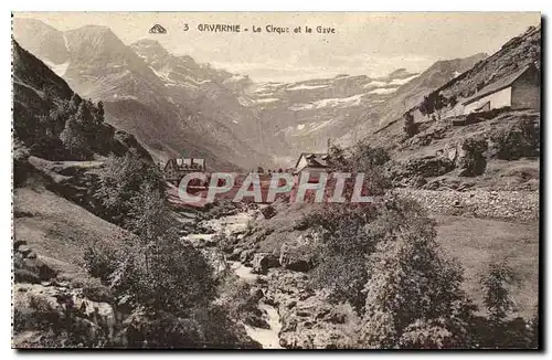 Cartes postales Gavarnie le Cirque et le Gave