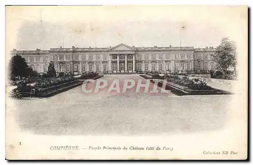 Cartes postales Compiegne Facade principale du Chateau cote du Parc