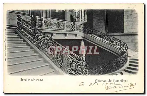 Ansichtskarte AK Escalier d'Honneur Chateau de Compiegne