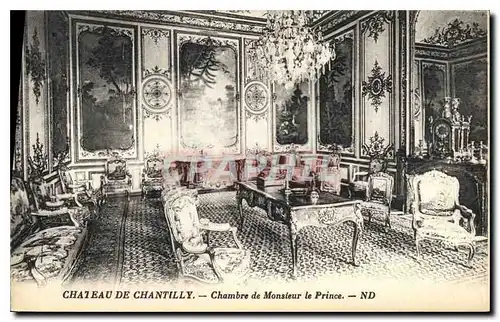 Ansichtskarte AK Chateau de Chantilly Chambre de Monsieur le Prince