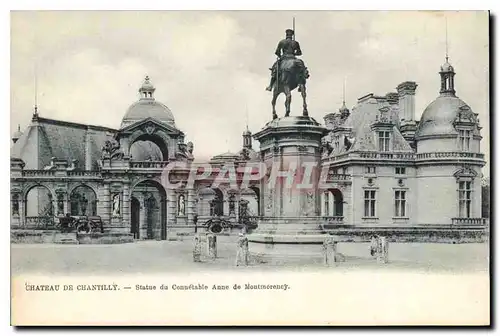 Cartes postales Chateau de Chantilly Statue du Conuetable Anne de Montmorency