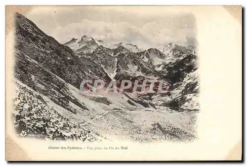 Cartes postales Chaine des Pyrenees Vue prise du Pic du Midi