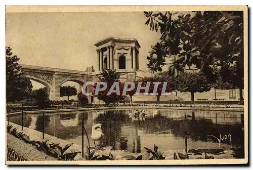 Cartes postales Montpellier Herault Jardin du Peyrou Le Chateau d'Eau et l'Aquedue St Clement