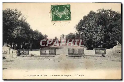 Ansichtskarte AK Montpellier le Jardin du Peyrou