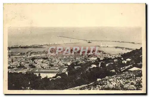 Ansichtskarte AK Sete Vue sur le Port et le Brise Lames