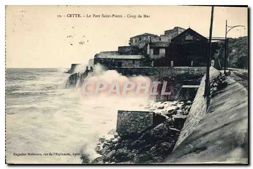 Cartes postales Cette le Fort Saint Pierre Coup de Mer