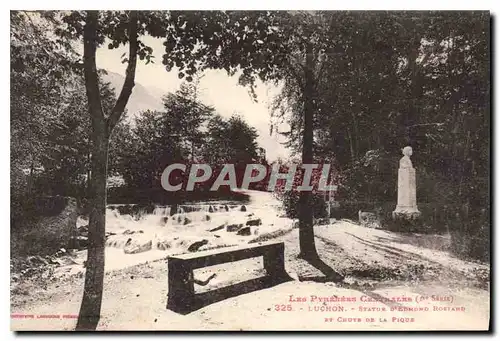 Ansichtskarte AK Les Pyrenees Centrales Luchon Statue d'Edmond Rostand