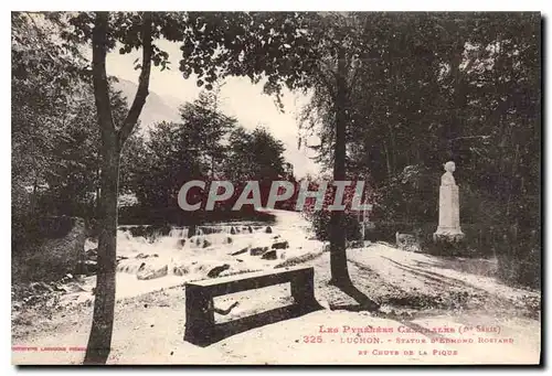 Cartes postales Les Pyrenees Centrales Luchon Statue d'Edmond Rostand