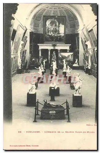 Cartes postales Toulouse Interieur de la Grande Salle du Musee
