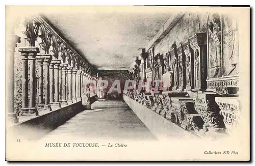 Cartes postales Musee de Toulouse Le Cloitre