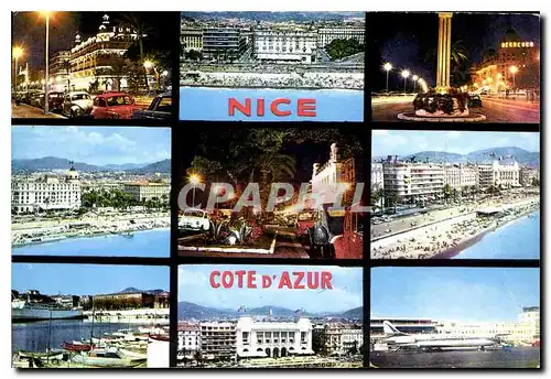 Cartes postales Au Soleil de la Cote d'Azur Nice Cote d'Azur