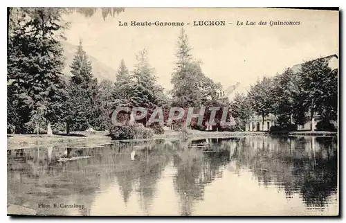 Ansichtskarte AK La Haute Garonne Luchon le Lac des quinconces