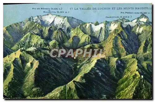 Cartes postales la Vallee de Luchon et les Monts Maudits