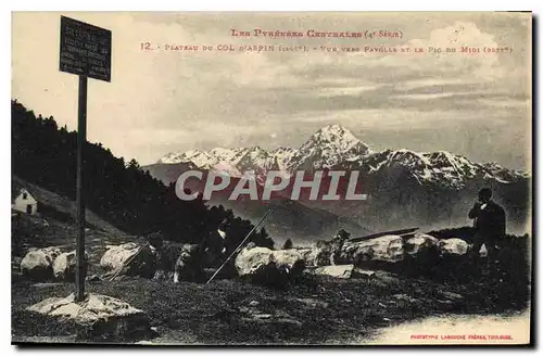 Cartes postales les Pyrenees Centrales Plateau du Col d'Aspin