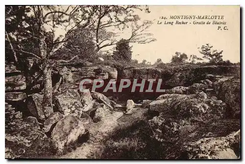 Cartes postales Montigny Marlotte Le Long Rocher Grotte de Beatrix