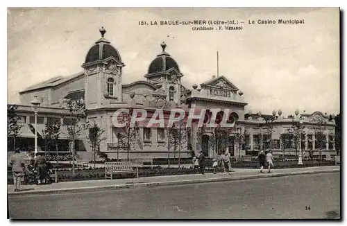 Ansichtskarte AK La Baule sur Mer Loire Inf Le Casino Municipal