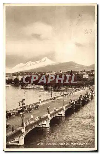 Cartes postales Geneve Pont du Mont Blanc