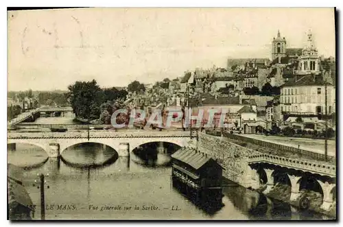 Cartes postales Le Mans Vue generale sur la Sarthe