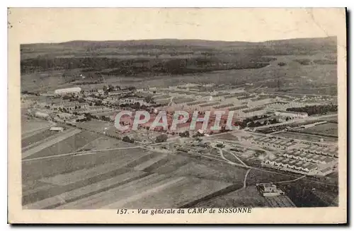 Cartes postales Vue generale du Camp de Sissonne Militaria