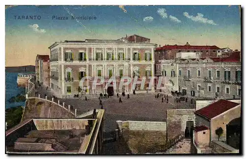 Ansichtskarte AK Taranto Piazza Municipio