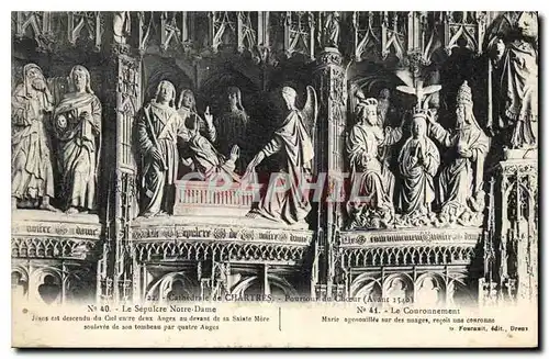 Cartes postales Cathedrale de Chartres Le Sepulcre Notre Dame