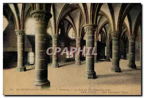 Ansichtskarte AK Le Mont Saint Michel l'Abbaye La Salle Chevaliers