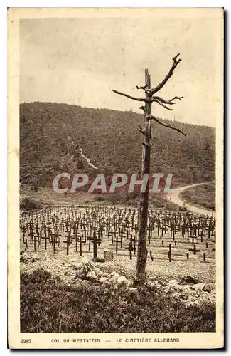 Cartes postales Col du Wettstein Le Cimetiere Allemand