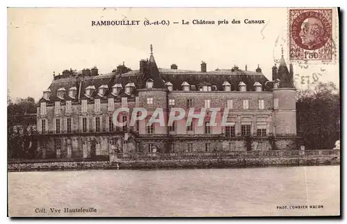 Cartes postales Rambouillet S et O Le Chateau pris des Canaux