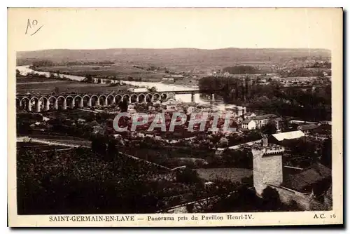Cartes postales Saint Germain en Laye Panorama pris du Pavillon Henri IV