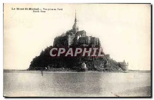 Ansichtskarte AK Le Mont St Michel Vue prise au Nord