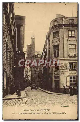 Cartes postales Clermont Ferrand Rue de l'Hotel de Ville