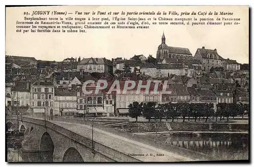 Cartes postales Joigny Yonne Vue sur le Pont et sur la partie orientale de la Ville