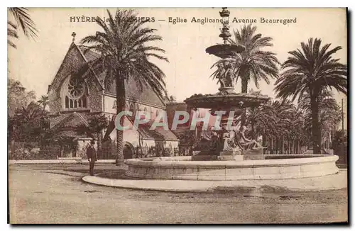 Cartes postales Hyeres les Palmiers Eglise Anglicane Avenue Beuregard