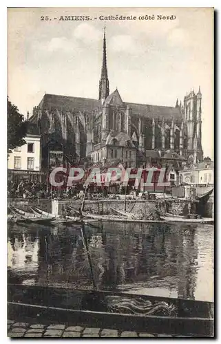 Ansichtskarte AK Amiens Cathedrale Cote Nord