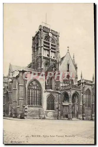 Cartes postales Rouen Eglise Saint Vincent Ensemble