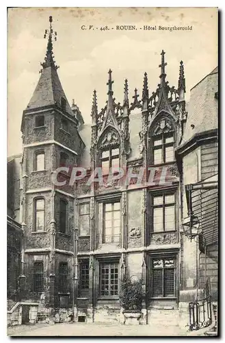 Cartes postales Rouen Hotel Bourgtherould