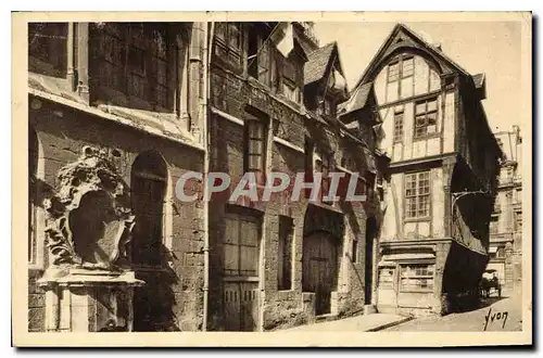 Cartes postales Rouen Seine Inferieure Vieilles Maisons