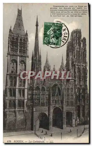 Cartes postales Rouen La Cathedrale