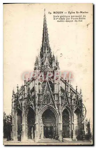 Cartes postales Rouen Eglise St Maclou