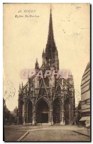 Cartes postales Rouen Eglise St Maclou