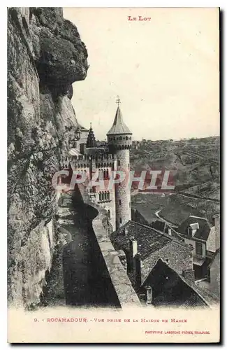 Cartes postales Rocamadour Vue prise de la Maison de Marie