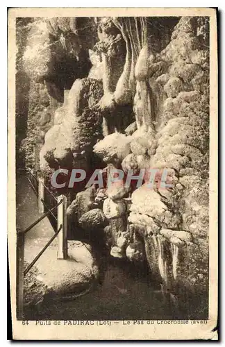 Cartes postales Puits de Padirac Lot Le Pas du Crocrodile
