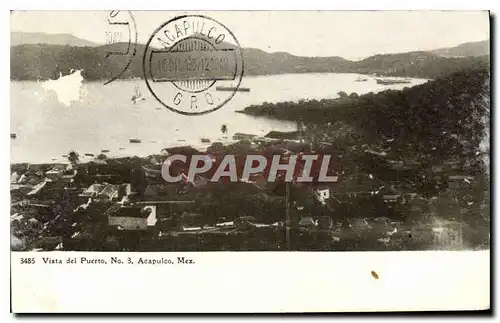 Cartes postales Vista del Puerto No 3 Acapulco Mex