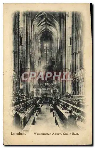 Cartes postales London Westminster Abbey Choir East